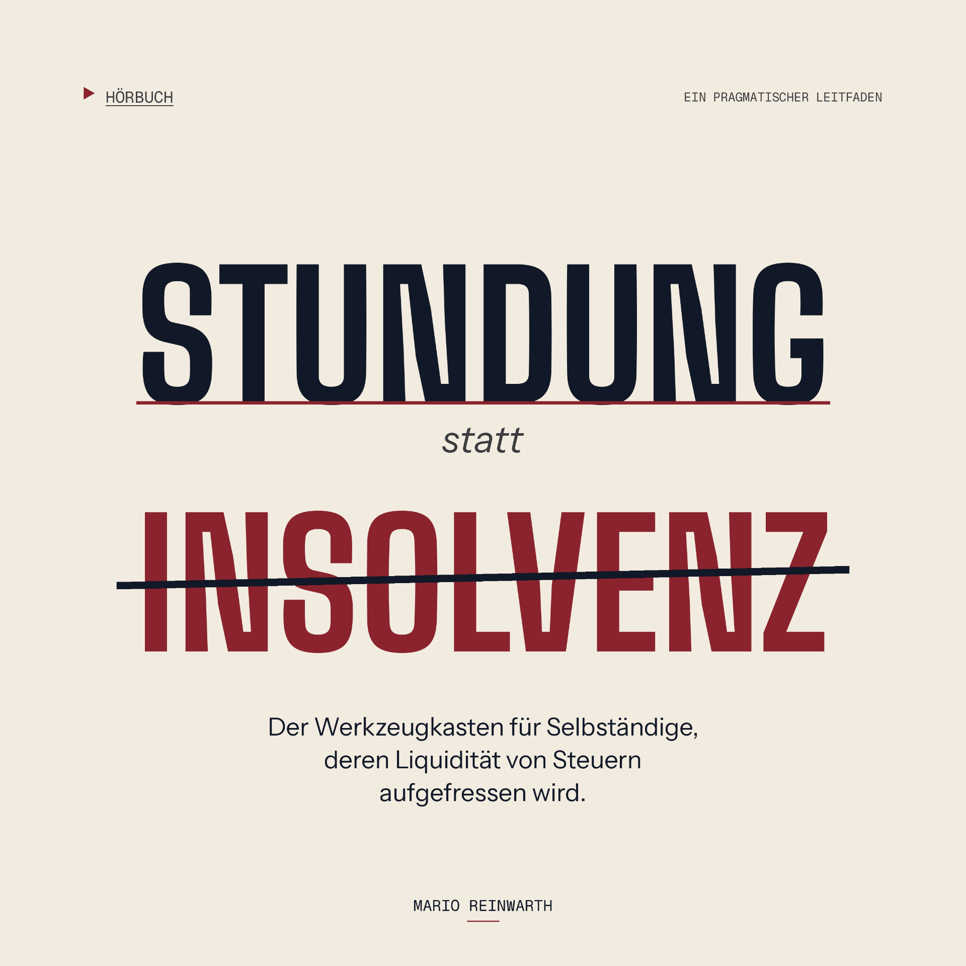 Cover Hörbuch Stundung statt Insolvenz